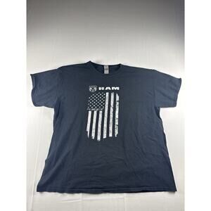 Dodge Ram TRX American Flag T Shirt Mens XL Black Graphic Truck USA